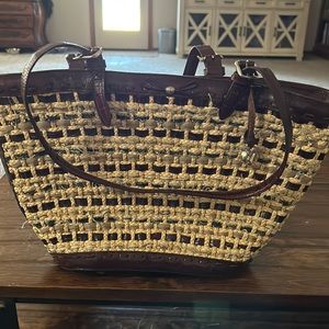 Brighton straw shoulder bag